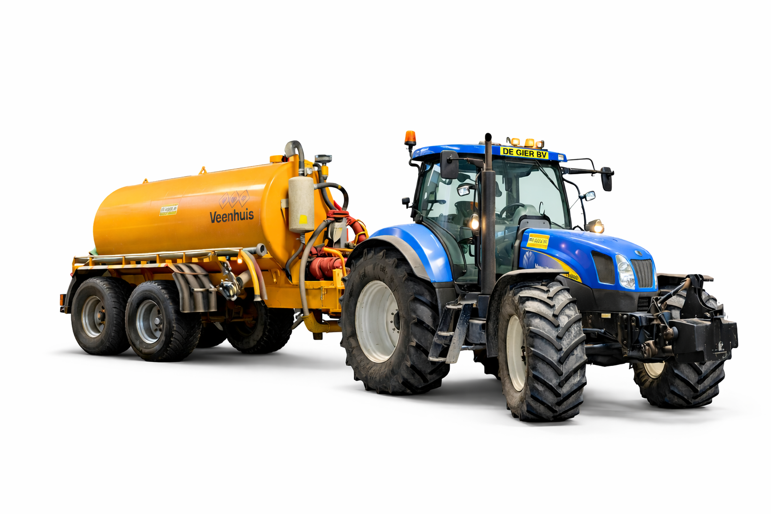 Trekker met watertank 3 tot 10 kubieke meter